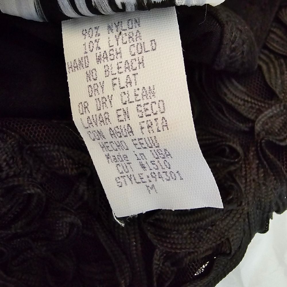 Vintage TOWER Women's Maxi Dress Black Size Medium Y2K Made in USA 90s Gothic - Picture 8 of 10